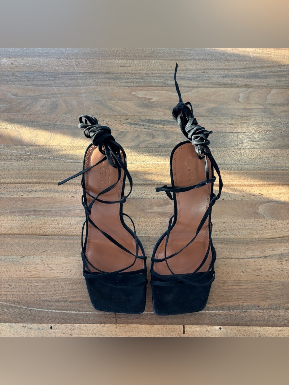 Asos Strappy Lace Up Heels, Size 8 - Picture 4 of 10